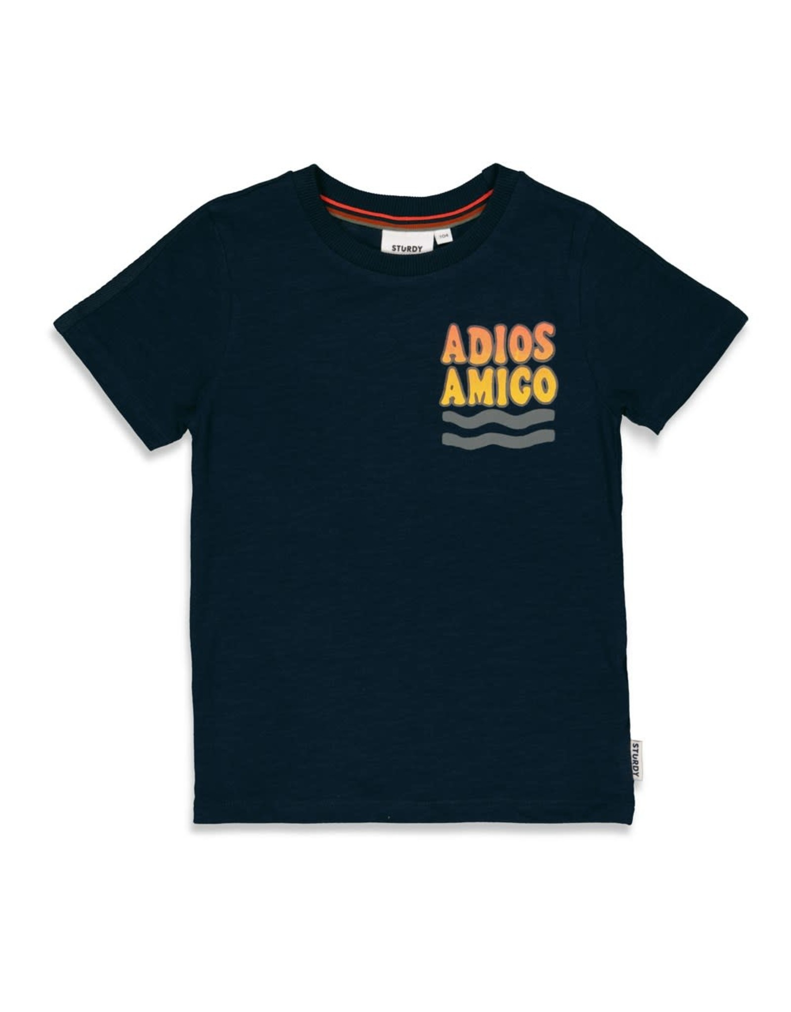 Sturdy T-shirt Adios - El Sol Blauw