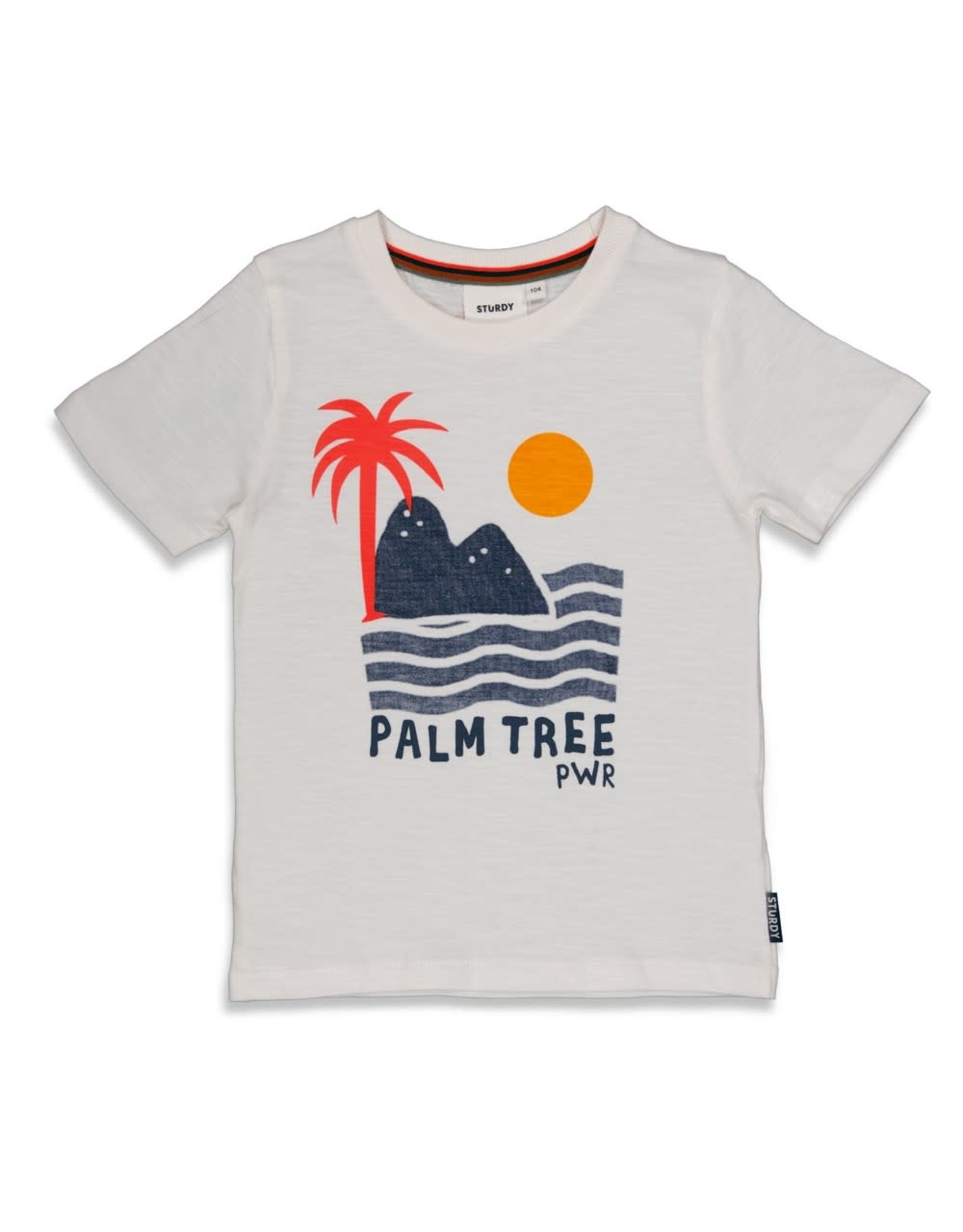 Sturdy T-shirt Palm - El Sol Offwhite