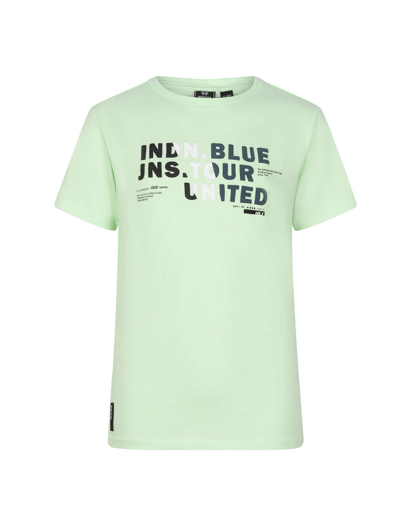 Indian Blue Jeans T-Shirt Indian Rainbow print Spring Lime