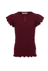 Little Looxs Little rib t-shirt Merlot z23