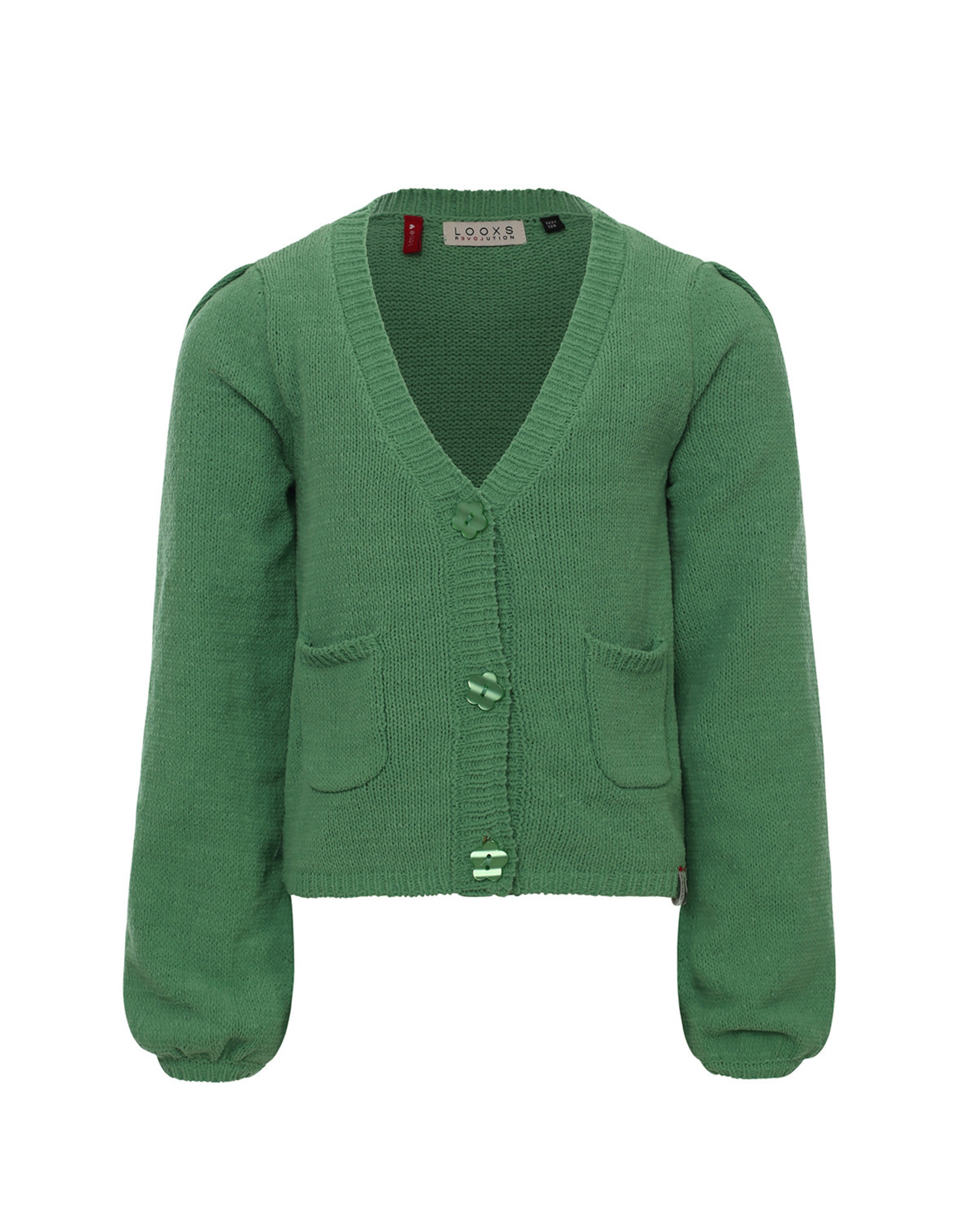 Little Looxs Little knitted cardigan Clover green