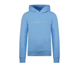 Tygo & vito Basic hoodie TYGO & vito logo embroidery Bright Blue