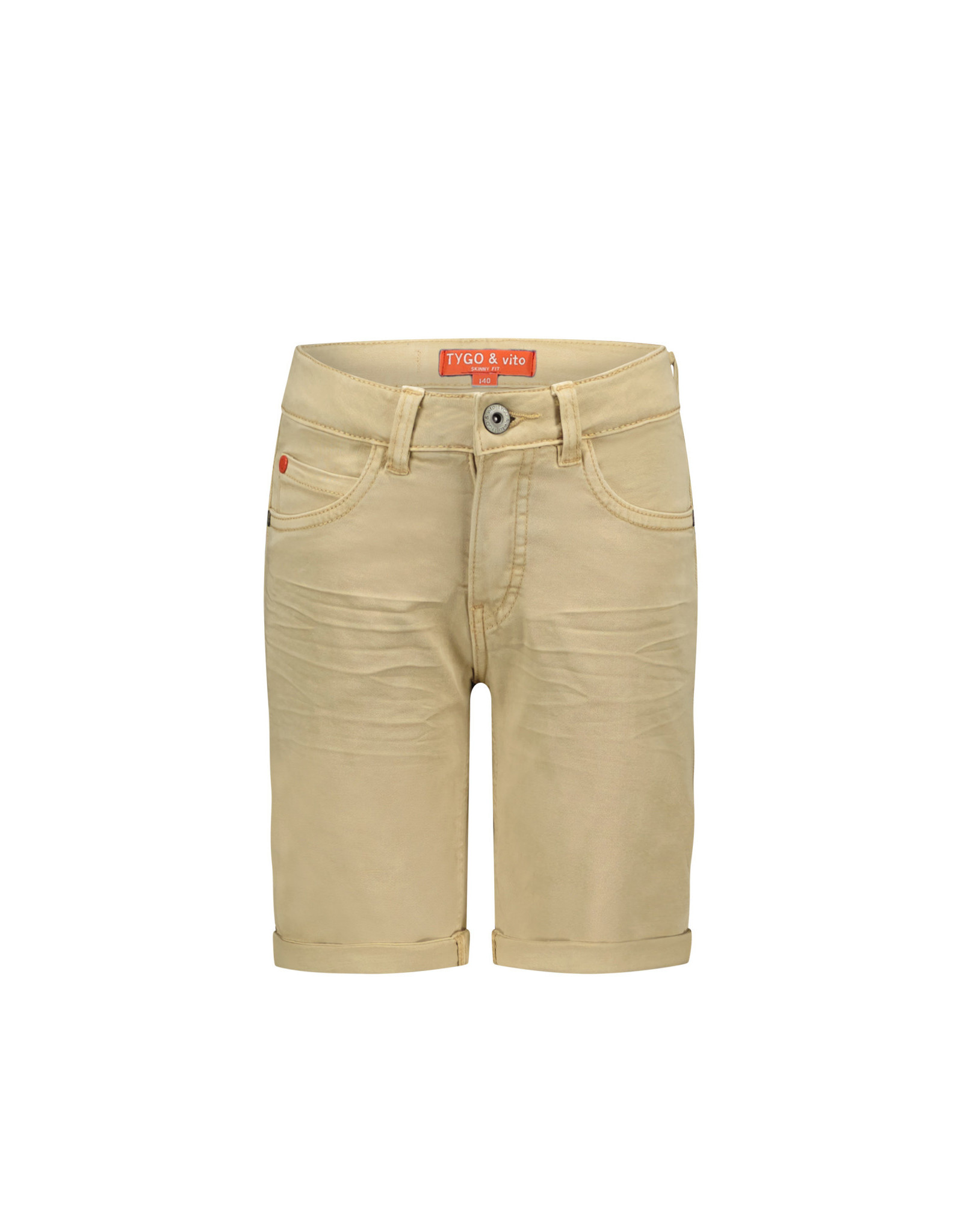 Tygo & vito Basic shorts in stretch twill Sand