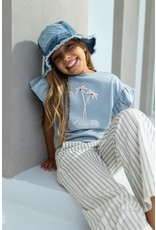 Like Flo Flo girls YD linnen guilotte Ice blue