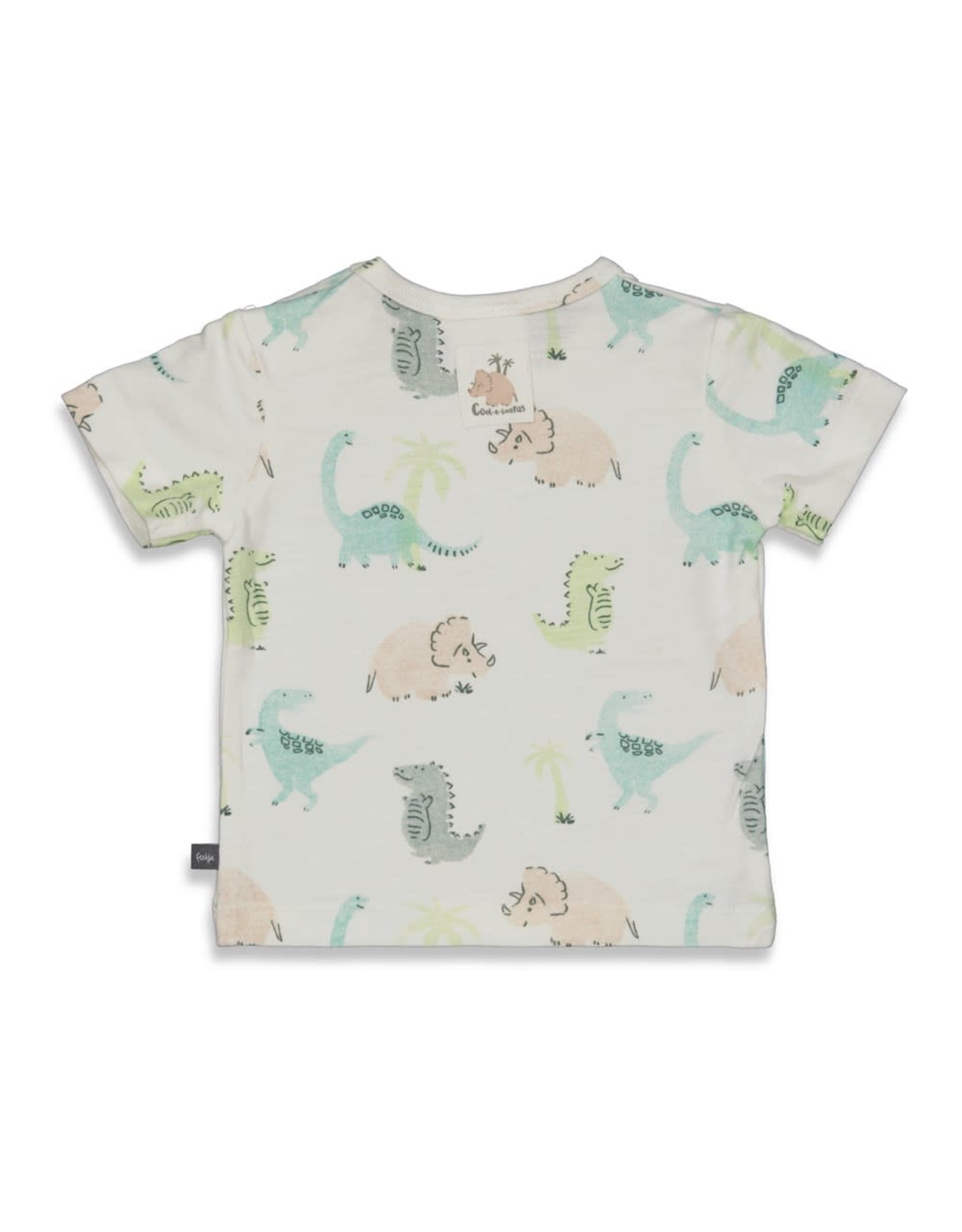 Feetje T-shirt AOP - Cool-A-Saurus Offwhite