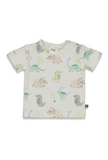 Feetje T-shirt AOP - Cool-A-Saurus Offwhite