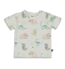 Feetje T-shirt AOP - Cool-A-Saurus Offwhite