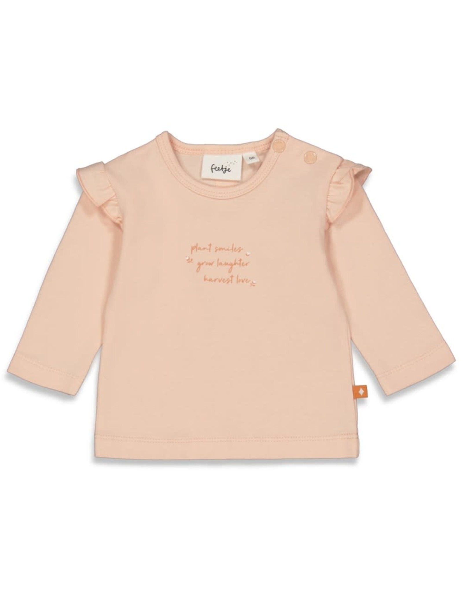 Feetje Longsleeve ruches - So Very Loved l.Roze