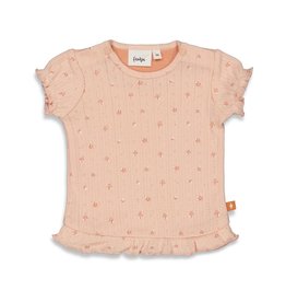 Feetje T-shirt rusches - So Very Loved l.Roze