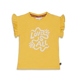 Feetje T-shirt - Have a nice Daisy Geel Z23