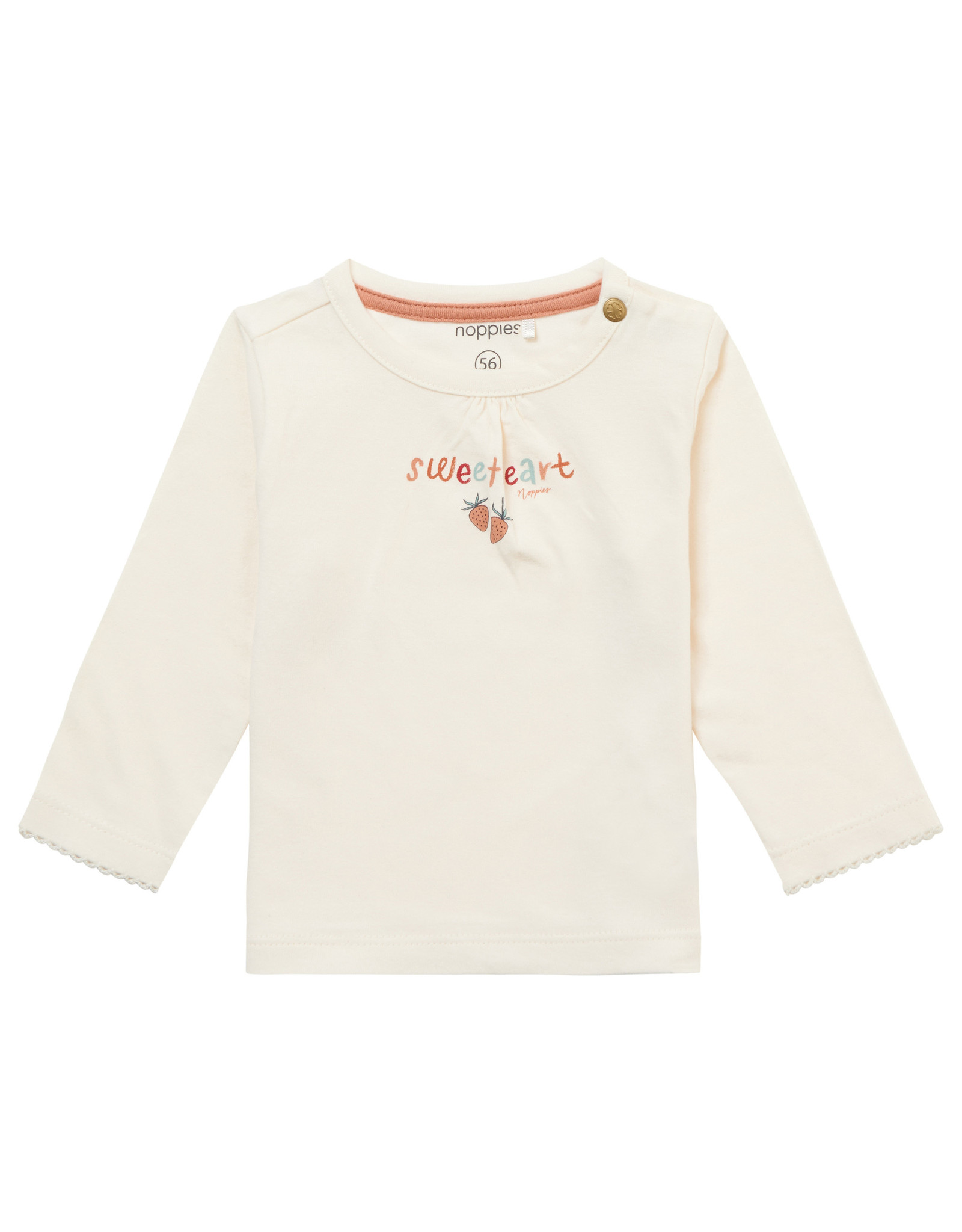 Noppies Girls Tee Naples long sleeve Chest print Pristine