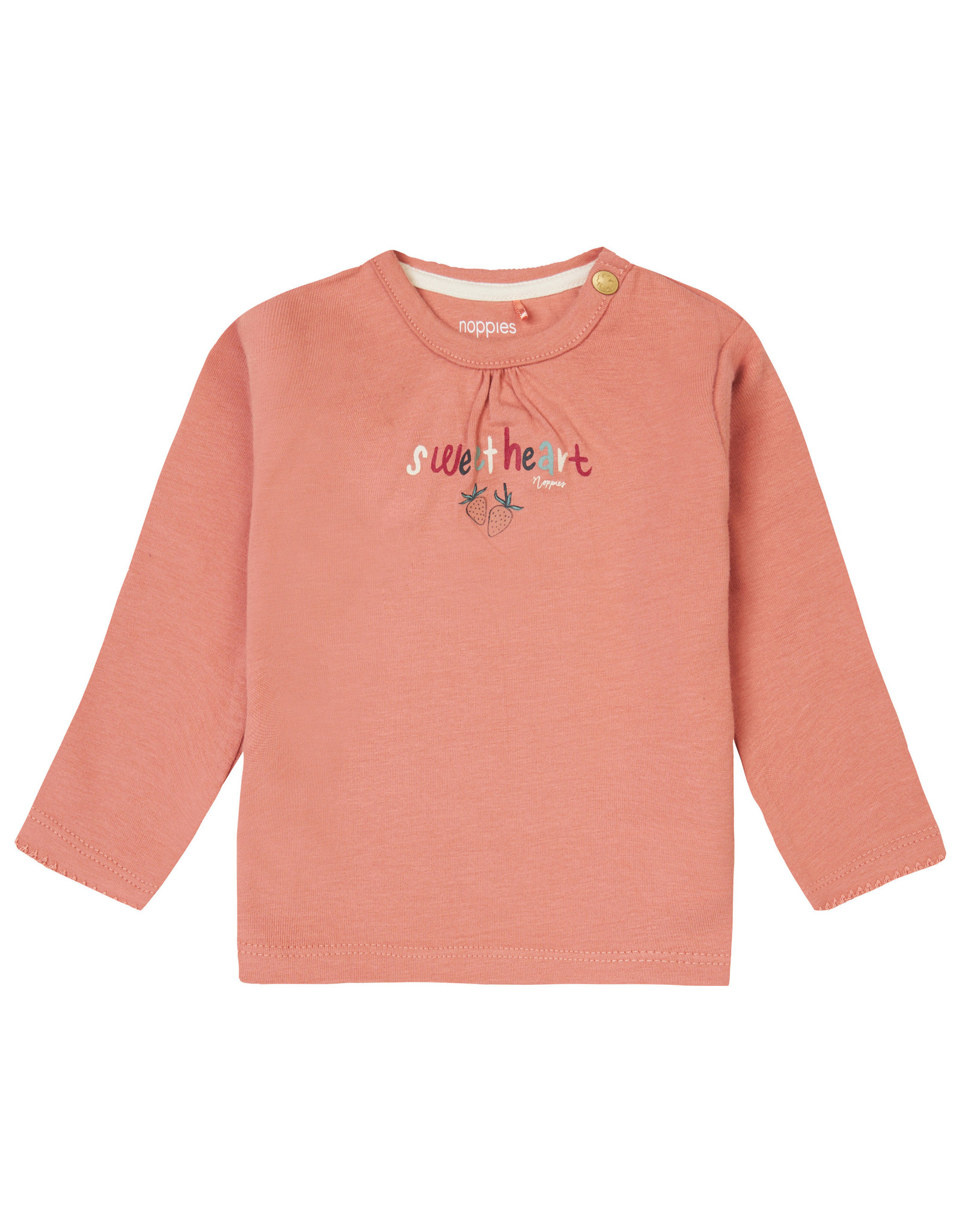 Noppies Girls Tee Naples long sleeve Chest print Rose Dawn