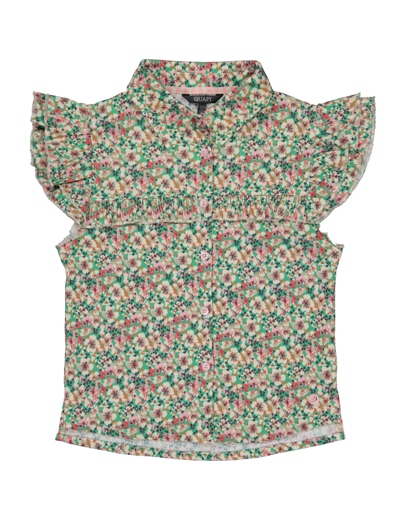 Quapi QTIAMOS233 AOP Green Florals