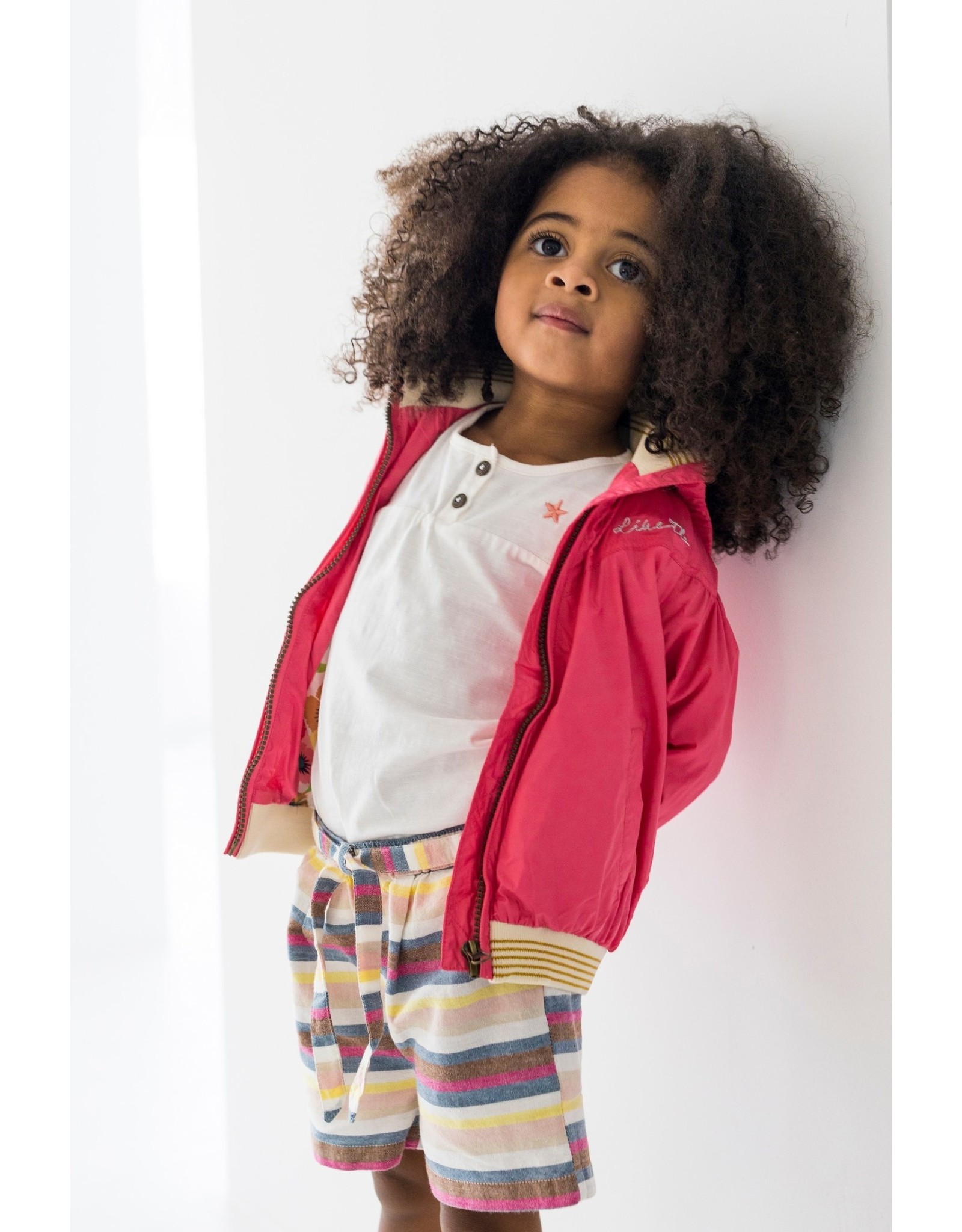 Like Flo Flo baby girls YD linnen short + belt Multi