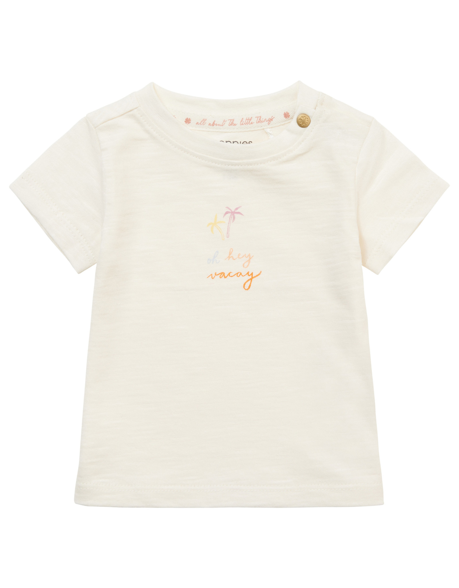 Noppies Girls Tee Nanuet short sleeve Chest print Pristine