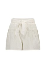 Like Flo Flo girls woven short with belt Off white