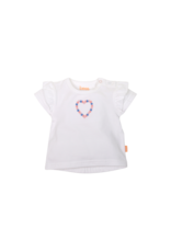 BESS Shirt sh.sl. Heart Ruffles White z23