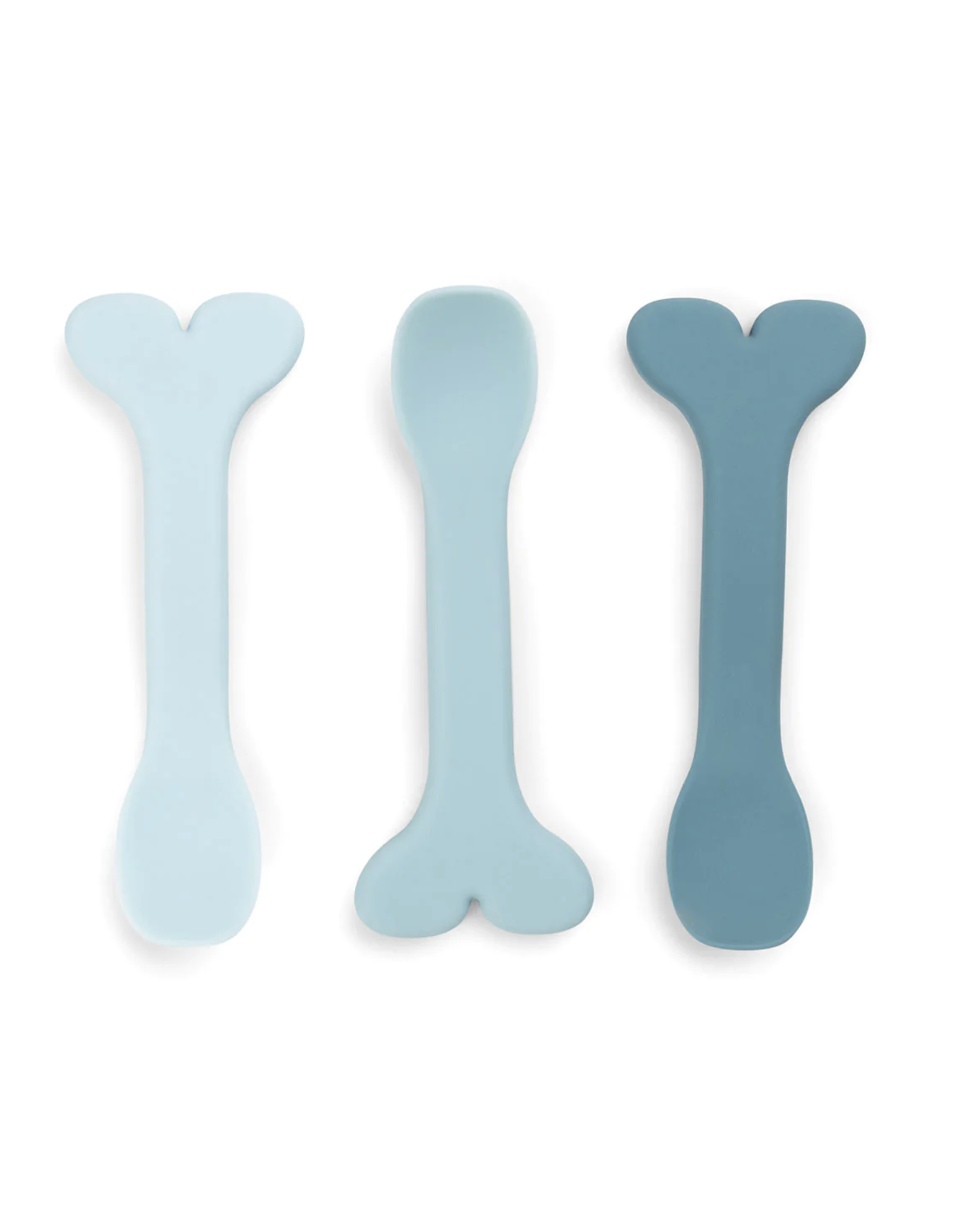 Done by Deer Silicone baby spoon 3-pack Wally Blue