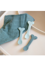 Done by Deer Silicone baby spoon 3-pack Wally Blue Done by Deer Silicone baby spoon 3-pack Wally Blue