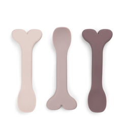 Done by Deer Silicone baby spoon 3-pack Wally Powder