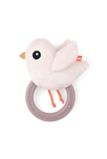 Done by Deer Sensory rattle w/teether Birdee Powder bijtring Done by Deer Sensory rattle w/teether Birdee Powder bijtring