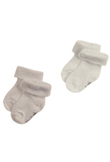 Noppies Unisex Socks 2pck Kai Taupe Melange NOS