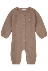 Noppies Unisex Playsuit Monrovia long sleeve Taupe Melange NOS