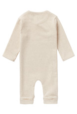 Noppies U Playsuit LS Rib Nevis Oatmeal NOS