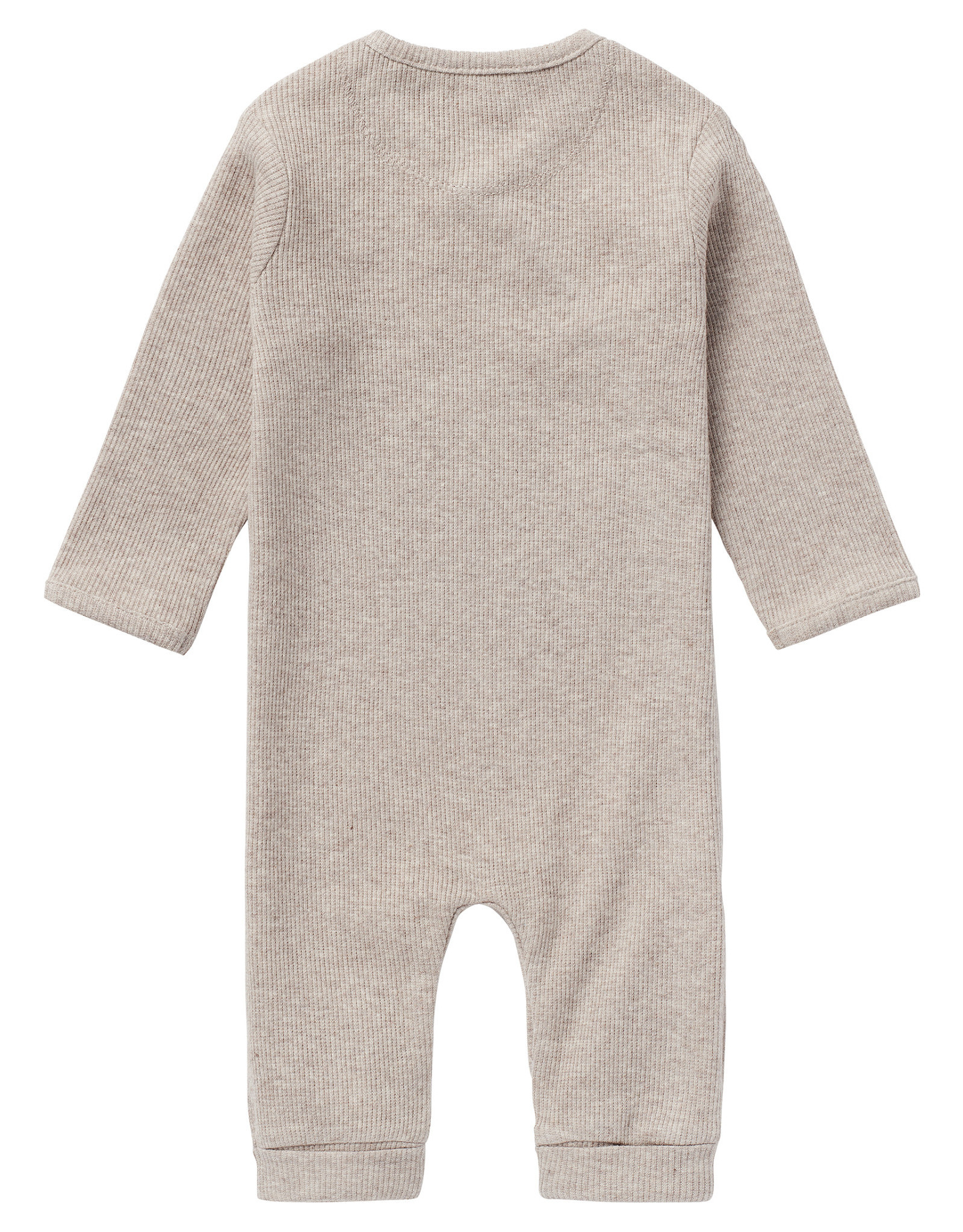 Noppies U Playsuit LS Rib Nevis Taupe Melange NOS