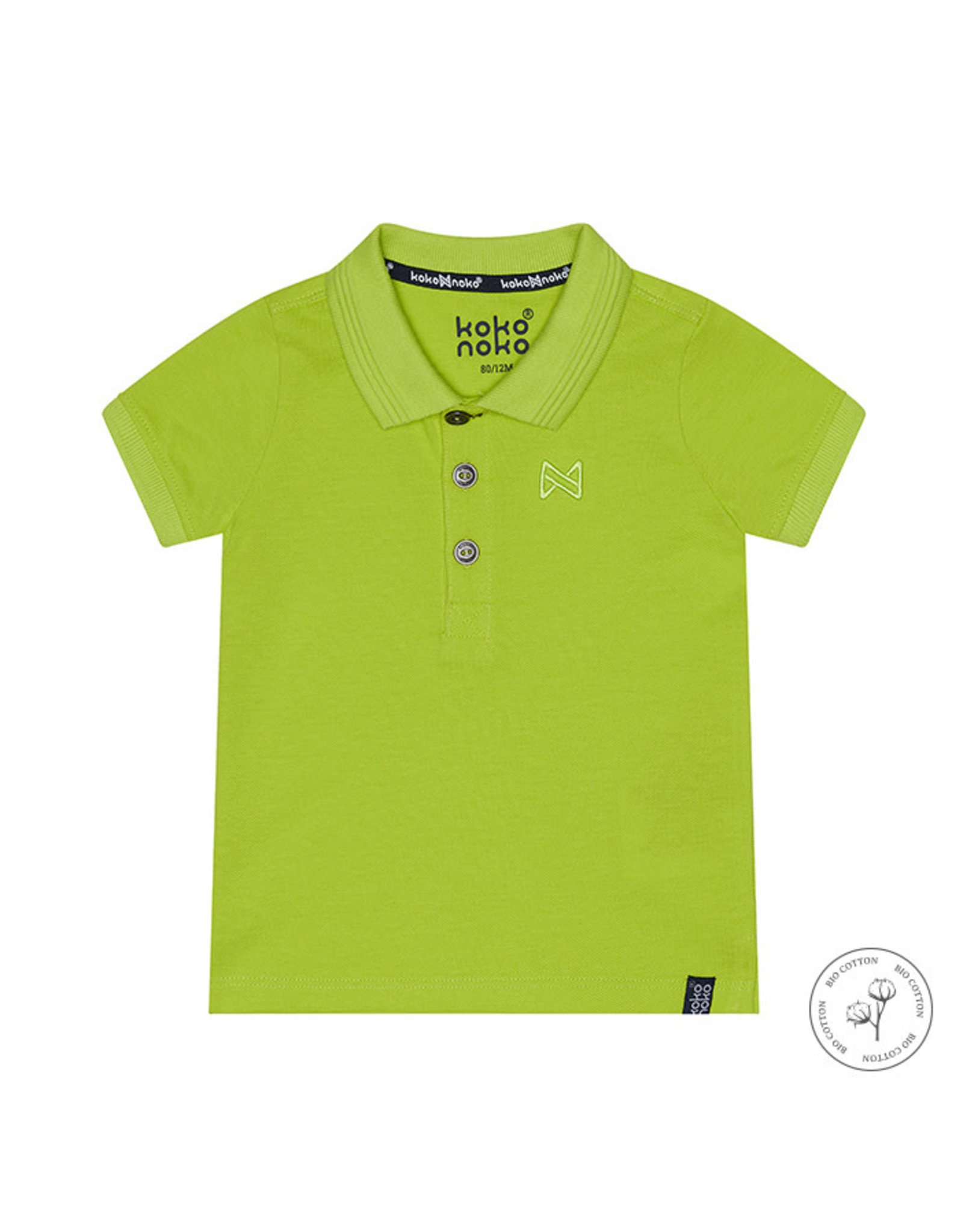 Koko Noko Boys Noah polo ss Bio Cotton Neon yellow nos