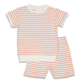 Feetje Pyjama kort wafel - Summer Special Terra Pink