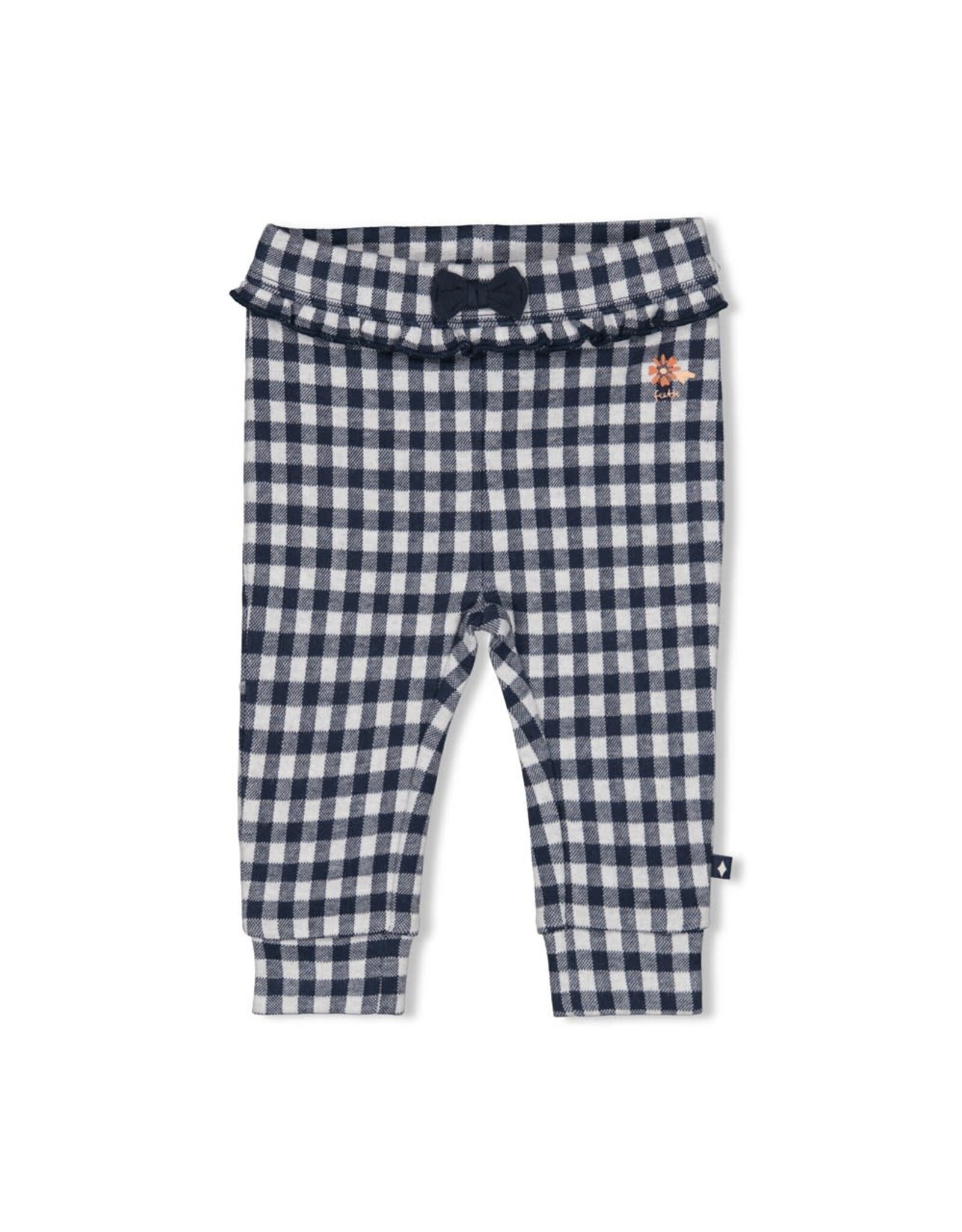 Feetje Geruite broek - Let Love Grow Marine