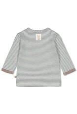 Feetje Longsleeve streep - Universe Mint