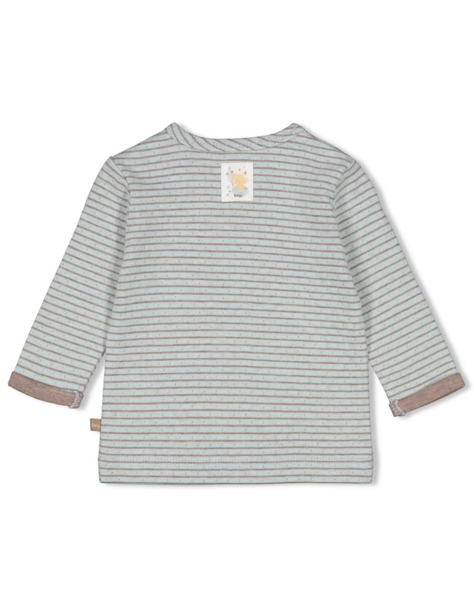 Feetje Longsleeve streep - Universe Mint