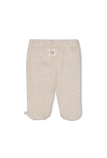 Feetje Broek met voet - Little Forest Friends Offwhite melange