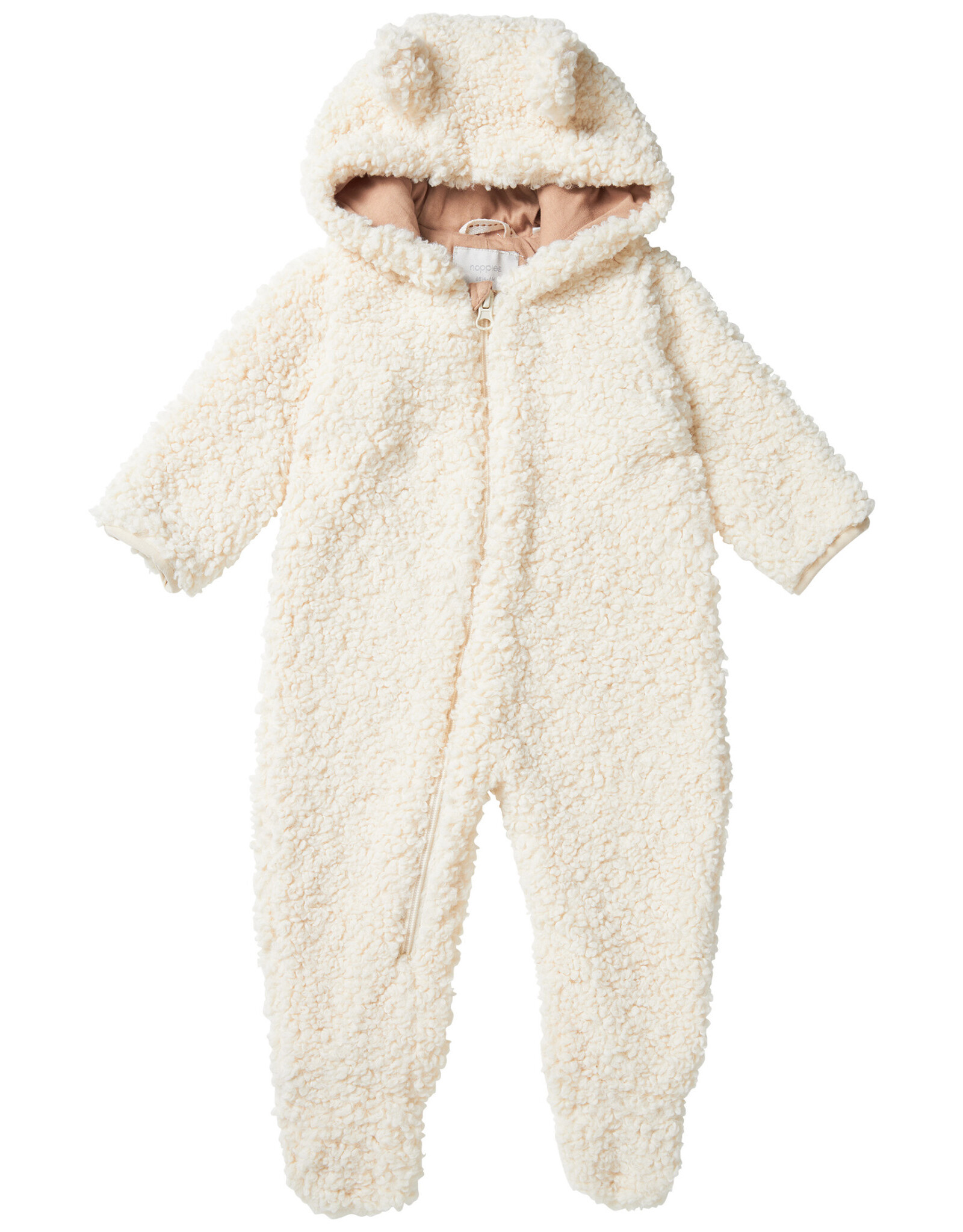 Noppies Unisex playsuit Trafalgar long sleeve Butter Cream