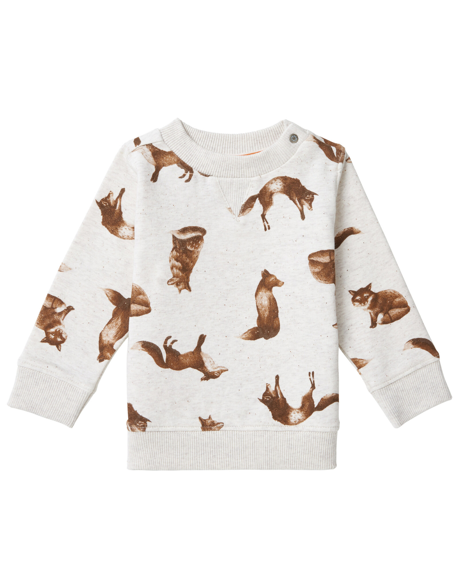 Noppies Boys sweater Toulon long sleeve allover print Oatmeal