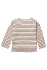 Noppies Unisex tee Tuscalossoa long sleeve stripe Butter Cream