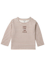 Noppies Unisex tee Tuscalossoa long sleeve stripe Butter Cream