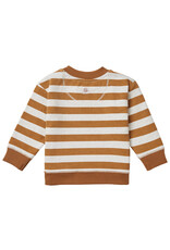 Noppies Boys sweater Tangerine long sleeve stripe Chipmunk