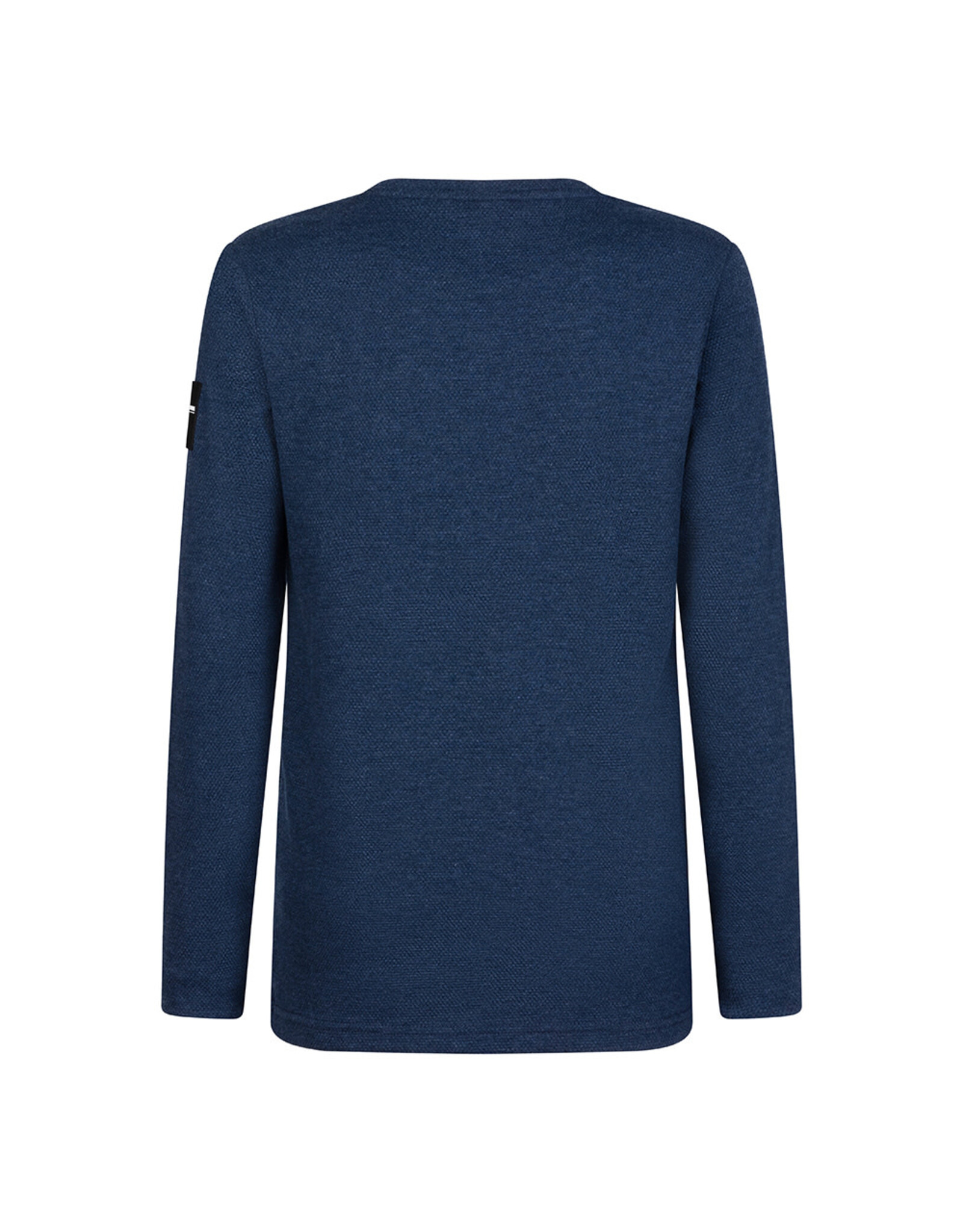 Indian Blue Jeans T-Shirt Longsleeve Fancy Pique Evening Blue