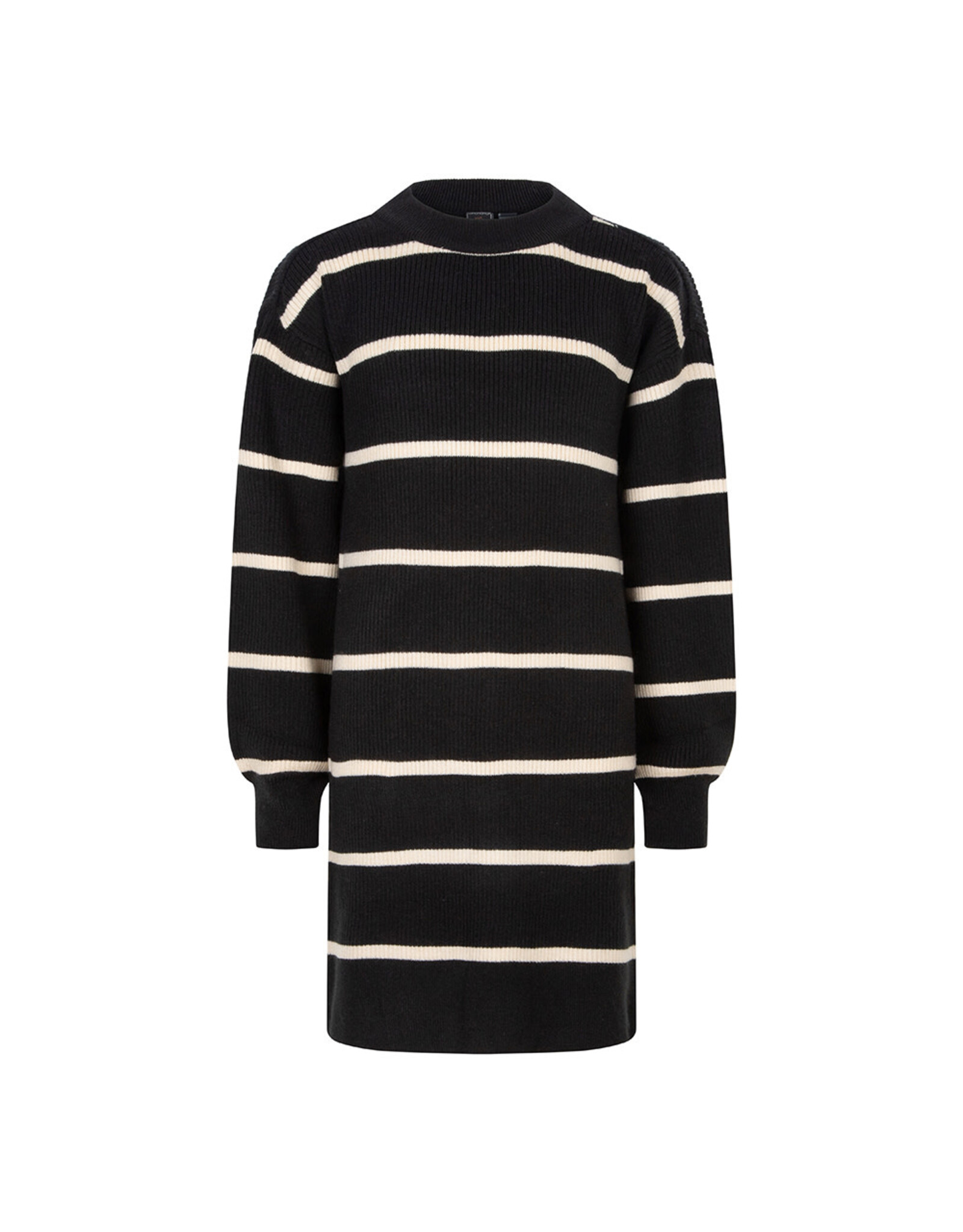 Indian Blue Jeans Knitwear Striped Dress Black