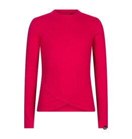 Indian Blue Jeans Long Sleeve Crossover Bright Magenta