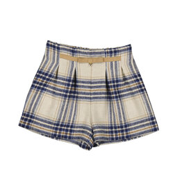 Mayoral Plaid shorts Navy