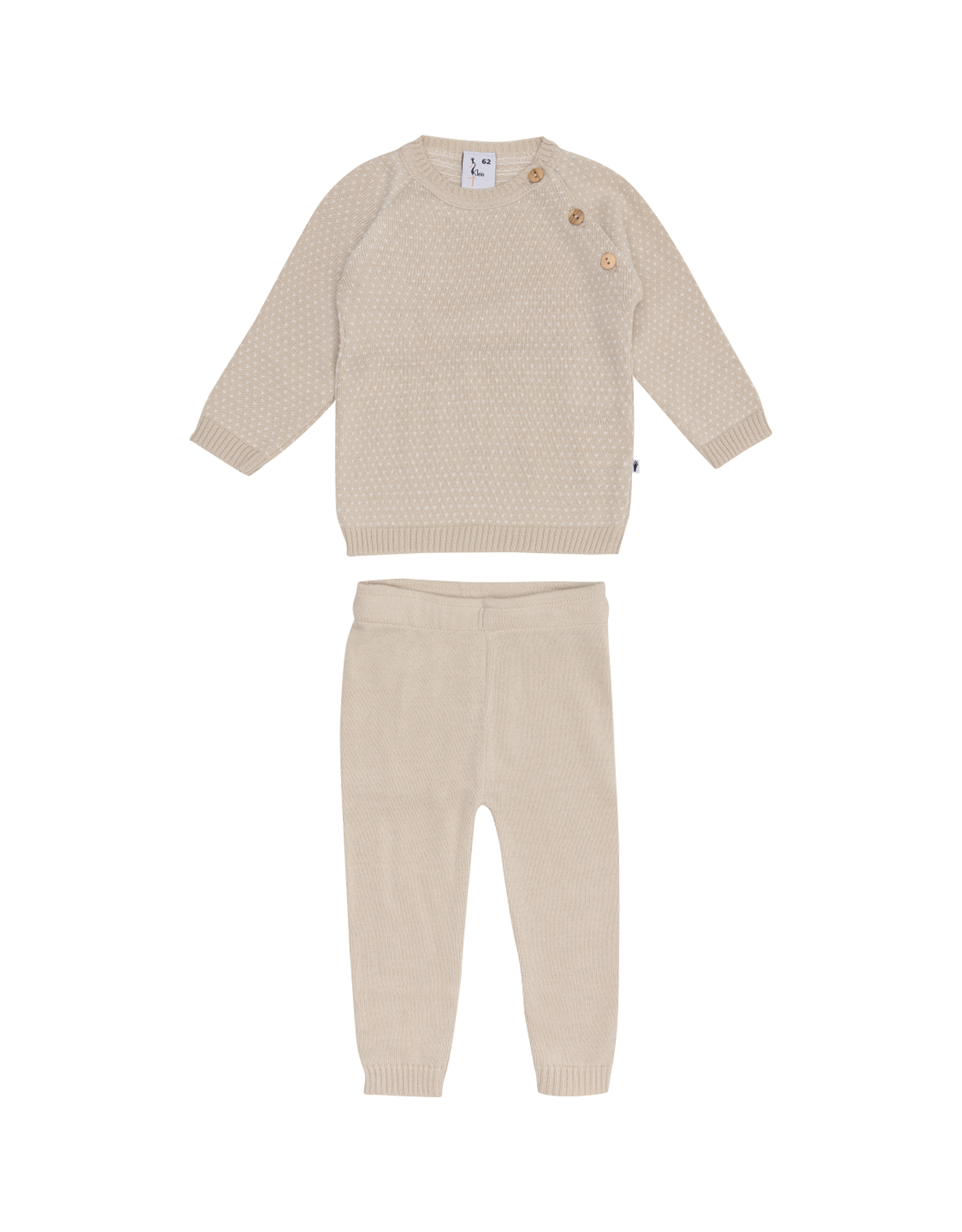 Klein Organic Knitted set Beige/Sand NOS