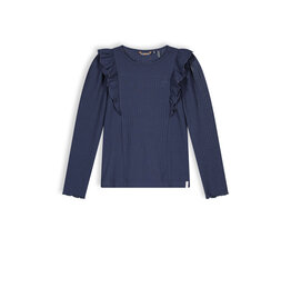 Nono NONO Keo girls rib jersey tshirt l/sl Navy Blazer