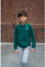 Tygo & vito Polo longsleeve Milano Dark Green