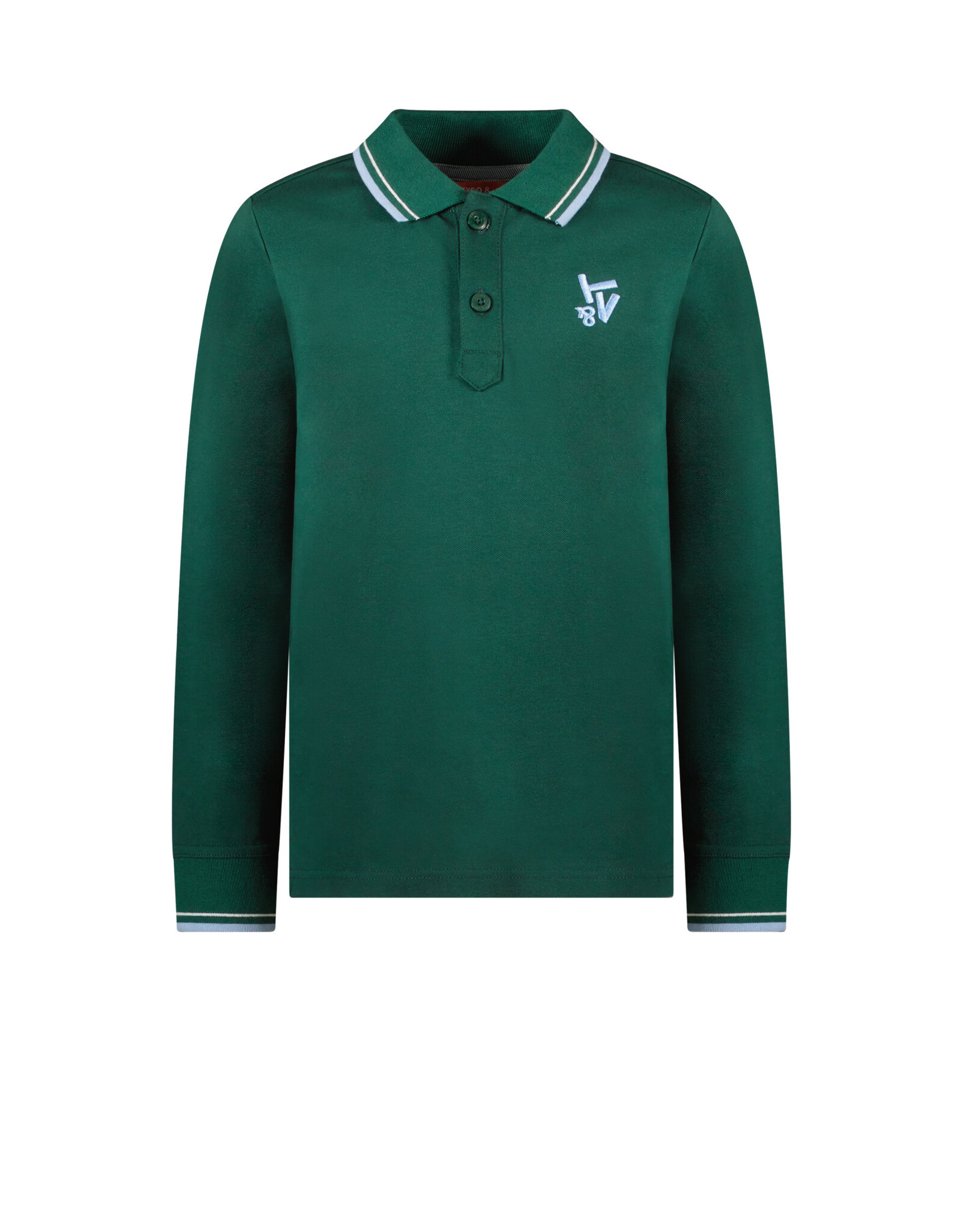 Tygo & vito Polo longsleeve Milano Dark Green