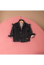 BESS Jacket Denim/Teddy Ruffles Black Denim