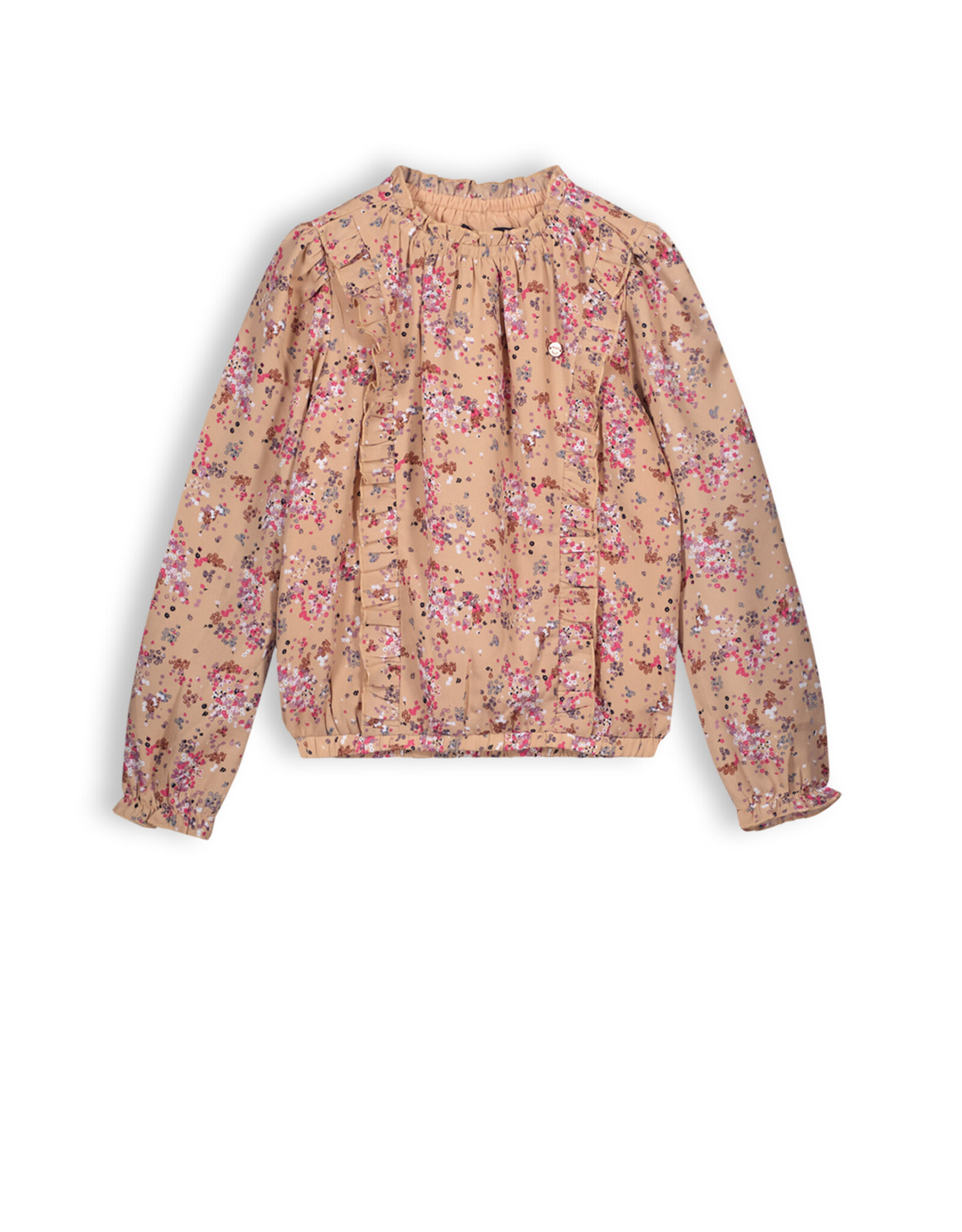 Nono NONO Tina floral girls blouse sand Desert Sand